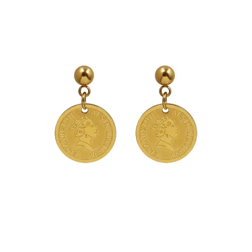 FXET738 Earrings portrait queen earrings goddess gold-plated ear jewelry