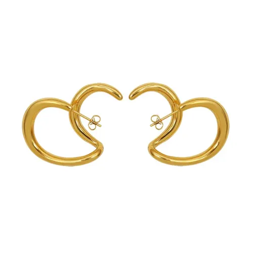 FXET731 Line twisted earrings for women 18k gold sex earrings