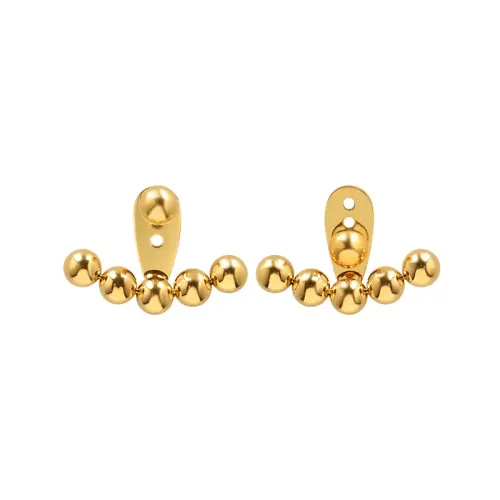 FXET749 A variety of steel ball earrings for round faces slimming earrings and accessories