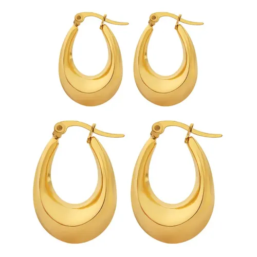 FXET153 U -shaped earrings gold -plated ear -plated ear accessories