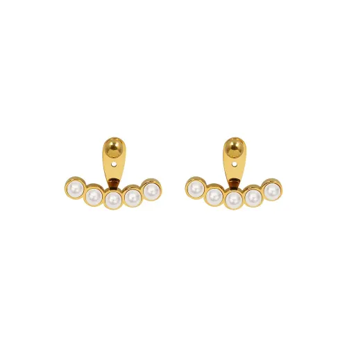 FXET739 Imitation pearl earrings 18K gold