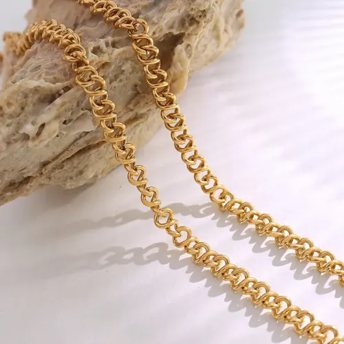 FXET357 Circular bracelet necklash cover plating 18K gold jewelry combination