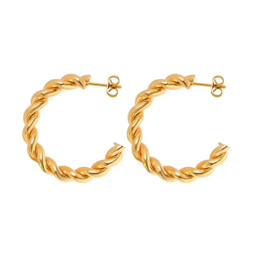 FXET368 Earrobal earrings placed 18K gold earrings ear accessories