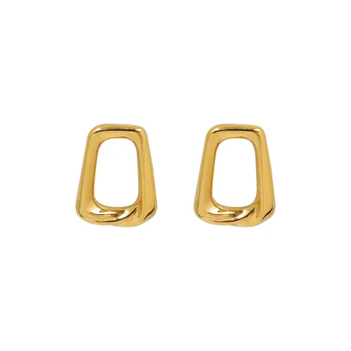 FXET745 Jewelry geometric square necklace clavicle chain 18k gold earrings earrings jewelry set