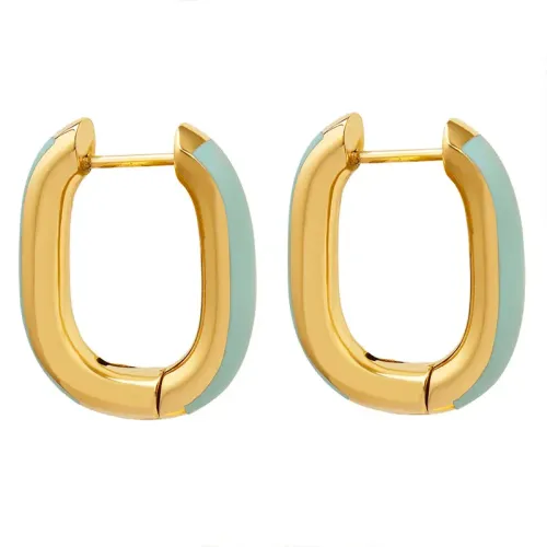 FXET167 Candy color drop oil technology U -shaped earrings Women's earrings and ear accessories