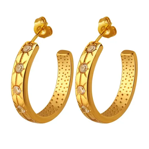 FXET605 Star earrings long tassel earrings gypsophila ear wire 18K gold plated earrings