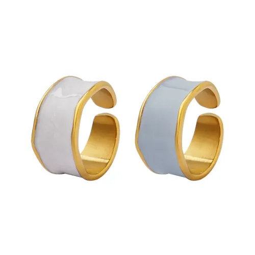 FXET138 Hepburn ring enamel drip oil ring opening ring to wholesale