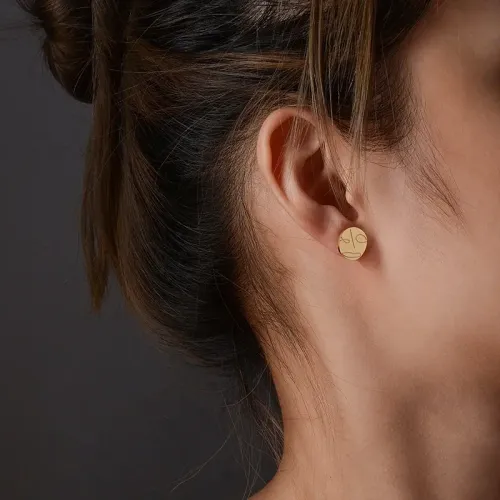 FXET711 line art abstract earrings