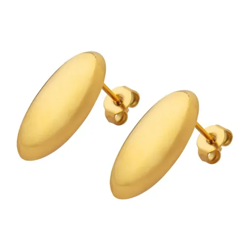 FXET466 Rice grain earrings plated with 18K gold earrings and earrings