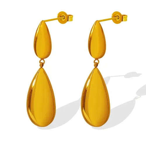 FXET349 Minimal size water droplet splicing pendant earrings accessories
