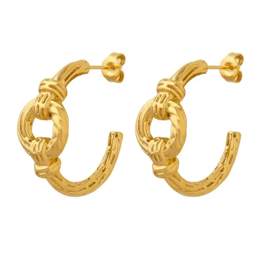 FXET393 Earrings girls to teach C -shaped earrings spot