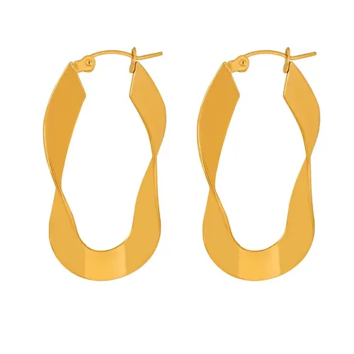 FXET177 Twist U -shaped bright noodles Women wholesale earrings earrings earrings earrings