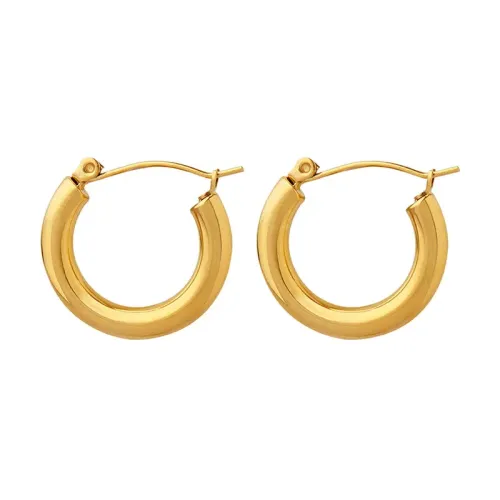 FXET74 Circle ear ring ear buckle plating 18K golden ear ring girl
