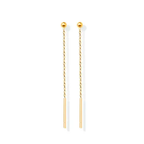 FXET185 Line earrings female earrings plated 18K jewelry women