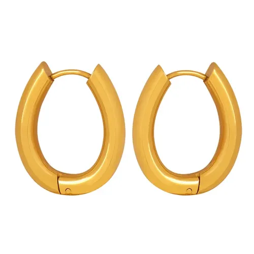 FXET309 Geometric U -shaped earrings gold -plated ear -plated ear ring
