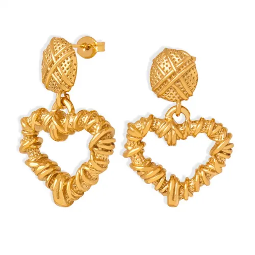 FXET36 Hollow love earrings jewelry