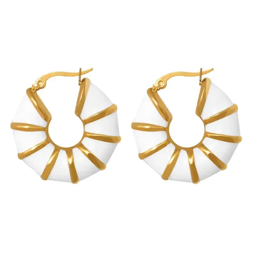 FXET178 Enamel drop oil U -shaped female earrings earrings