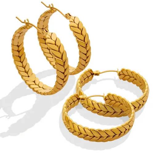 FXET159 Earlier earrings gold -plated neutral ear buckle accessories wholesale