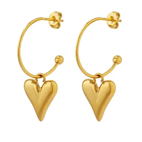 FXET293 Love Taoxin Pendant earrings Gold -plated ear -plated earrings