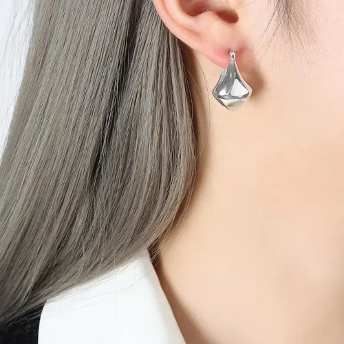 FXET320 Plating 18K gold without fading the geometry U -shaped earrings