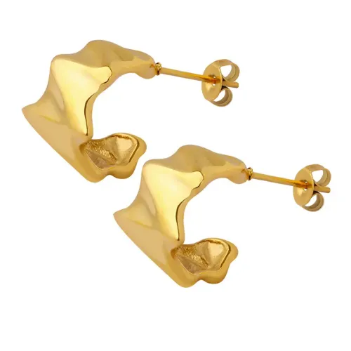 FXET283 Alien earrings irregular geometric earrings gold -plated ear -plated earrings