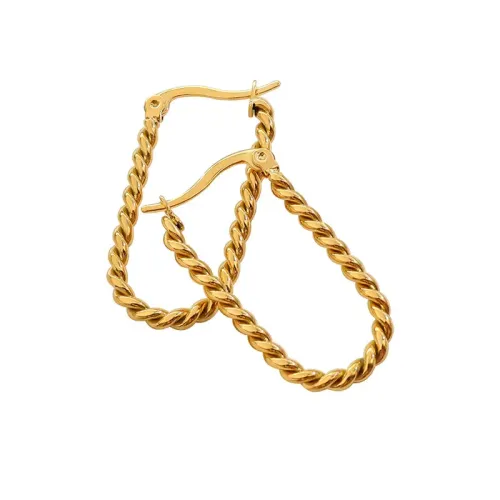FXET246 U -shaped twist rectangular earrings earrings