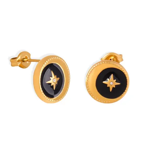 FXET174 Six Mangxing Earrings Lucky Planet Drops of Oil Clevering Earrings Jewelry Women