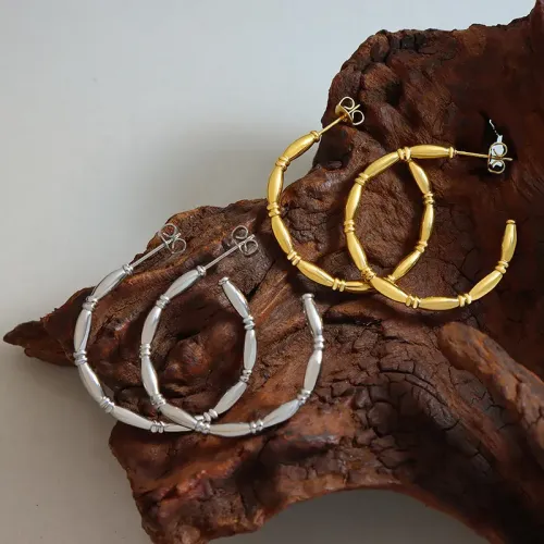 FXET608 Jieshengsheng C-shaped earrings gold-plated earrings manufacturer wholesale