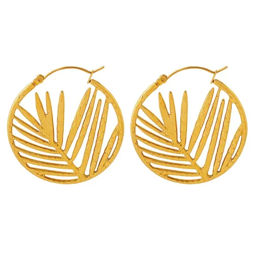 FXET392 Earrings Bamboo Ye Guo Ear Rive Dessert Women