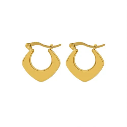 FXET748 Jewelry Geometric Prismatic Earrings Women's 18k Gold Earrings