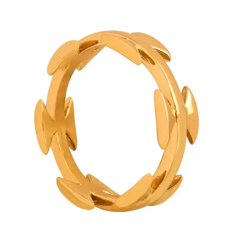 FXRT310 Vintage Medieval Inspired Electroplated Bow Ring, Antique Style Jewelry