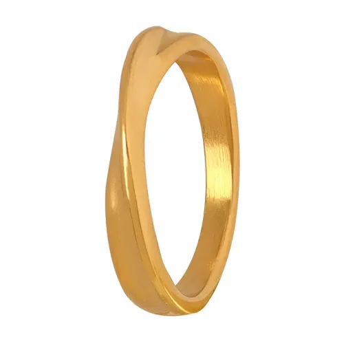 FXRT147 Wholesale M?bius Strip Couple Rings, Electroplated Women's Fashion Jewelry