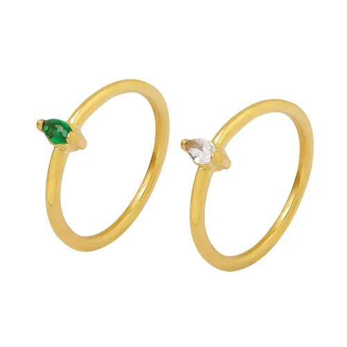 FXRT178 Minimalist Diamond Inlaid Zircon Hoop Ring, Sleek Modern Jewelry for Everyday Wear