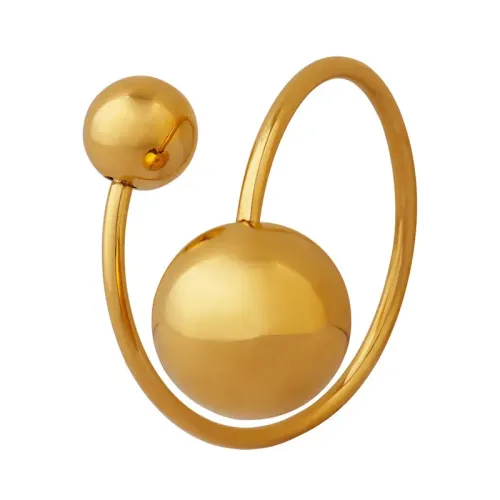 FXRT21 Chic Women's Steel Ball Ring Elegant Fashion Jewelry Accessory
