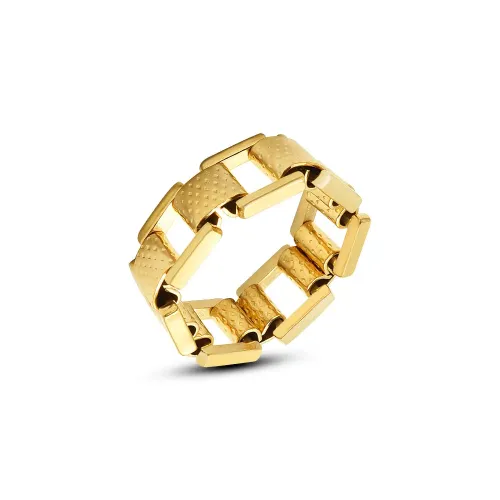 FXRT224 Cool Sa 18K Gold Index Finger Ring Sleek Jewelry Watch Strap Chain Design