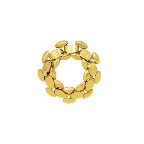 FXRT280 Hip Hop Jewelry Unique Shaped Splicing Tail Ring for Edgy Style