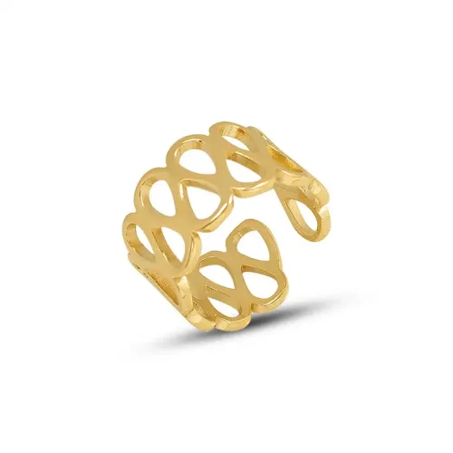 FXRT198 Unisex Couple's Hollow Open Ring Men's and Women's Fashion Jewelry