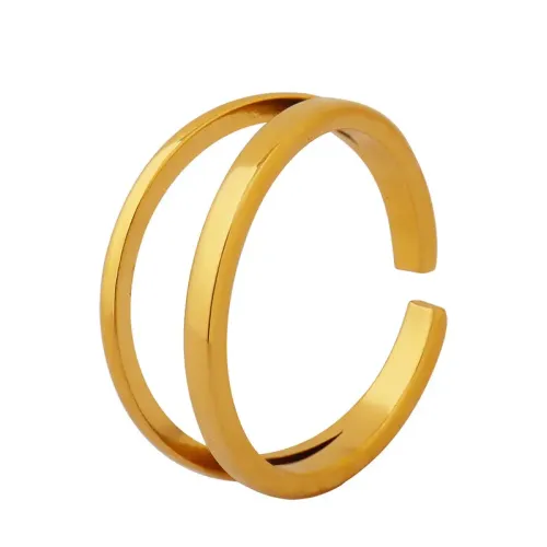 FXRT102 Chic Minimalist Women's Open Stacking Ring Versatile Fashion Jewelry