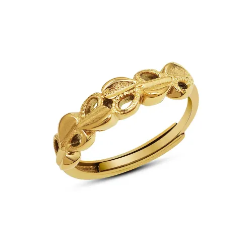 FXRT383 Elegant 18K Gold Love Heart Ring Romantic Index Finger Accessory for Her