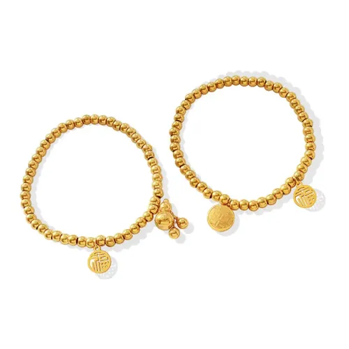 FXBT191 Women's Gold-Plated Gourd Blessing Bag Bracelet Elastic Color-Preserving Jewelry
