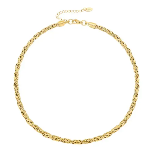 FXBT174 18K Gold Plated Hip Hop Jewelry Set – Thick Cuban Chain Necklace & Bracelet