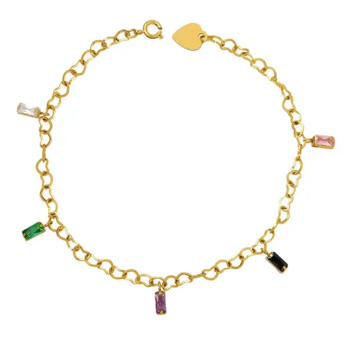 FXBT161 Chic Gold-Plated Bracelet for Girls Elegant & Trendy Jewelry Accessory