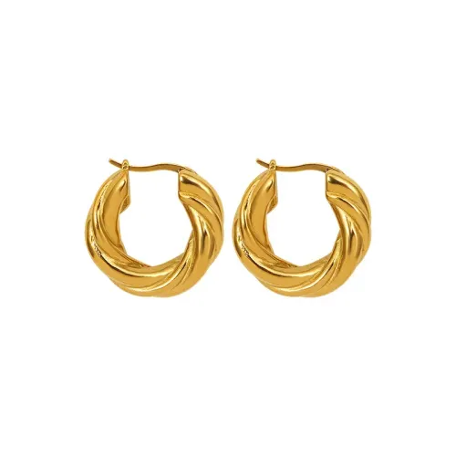 FXBT101 18K Gold-Plated Heavy-Duty DIY Earrings Non-Fading Special-Shaped Fashion Earwear