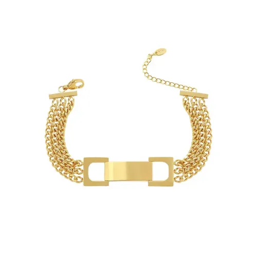 FXBT300 Chic Street-Style Chain Bracelet for Girls Trendy Urban Jewelry
