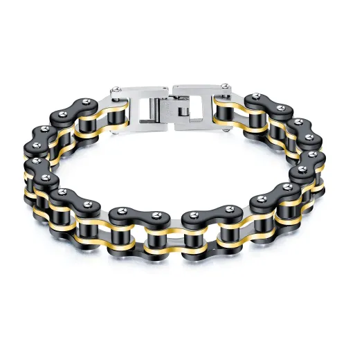 BTM279 Titanium steel style bicycle stainless steel chain men's bracelet