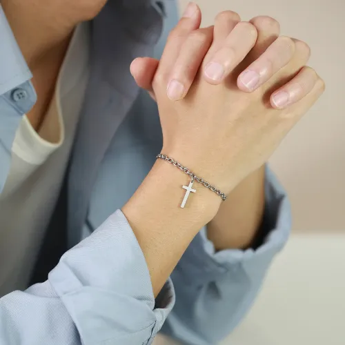 BTM514 Jewelry Stainless Steel Cross Accessories 0 Chain Bracelet Men's Jewelry
