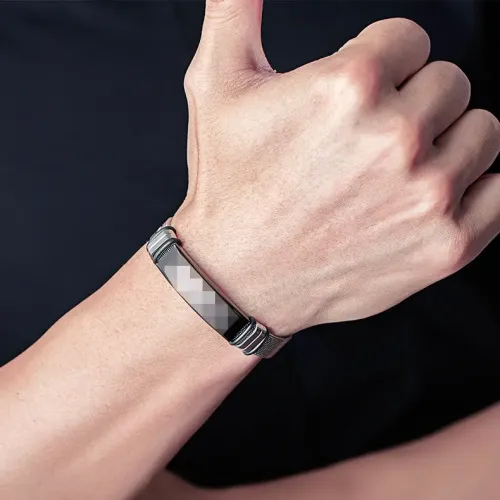 BTM102 Steel Mesh Titanium Steel Bracelet