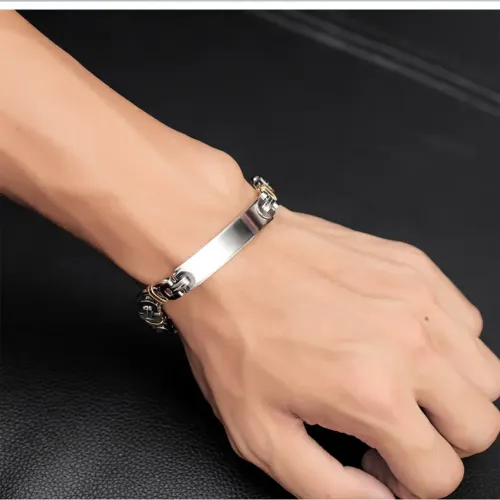 BTM156 Titanium Steel Men's Men's Jewelry Export Jewelry Bracelet