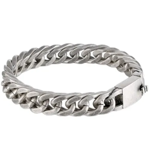 BTM598 Titanium Steel Men's Silver Bracelet Jewelry