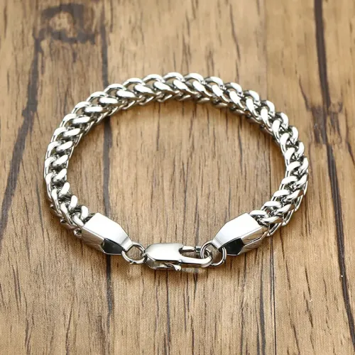 BTM349 Hip Hop Stainless Steel Men's Thick Bracelet Titanium Steel Jewelry